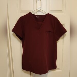 Mandala Burgundy Medium Scrub Set